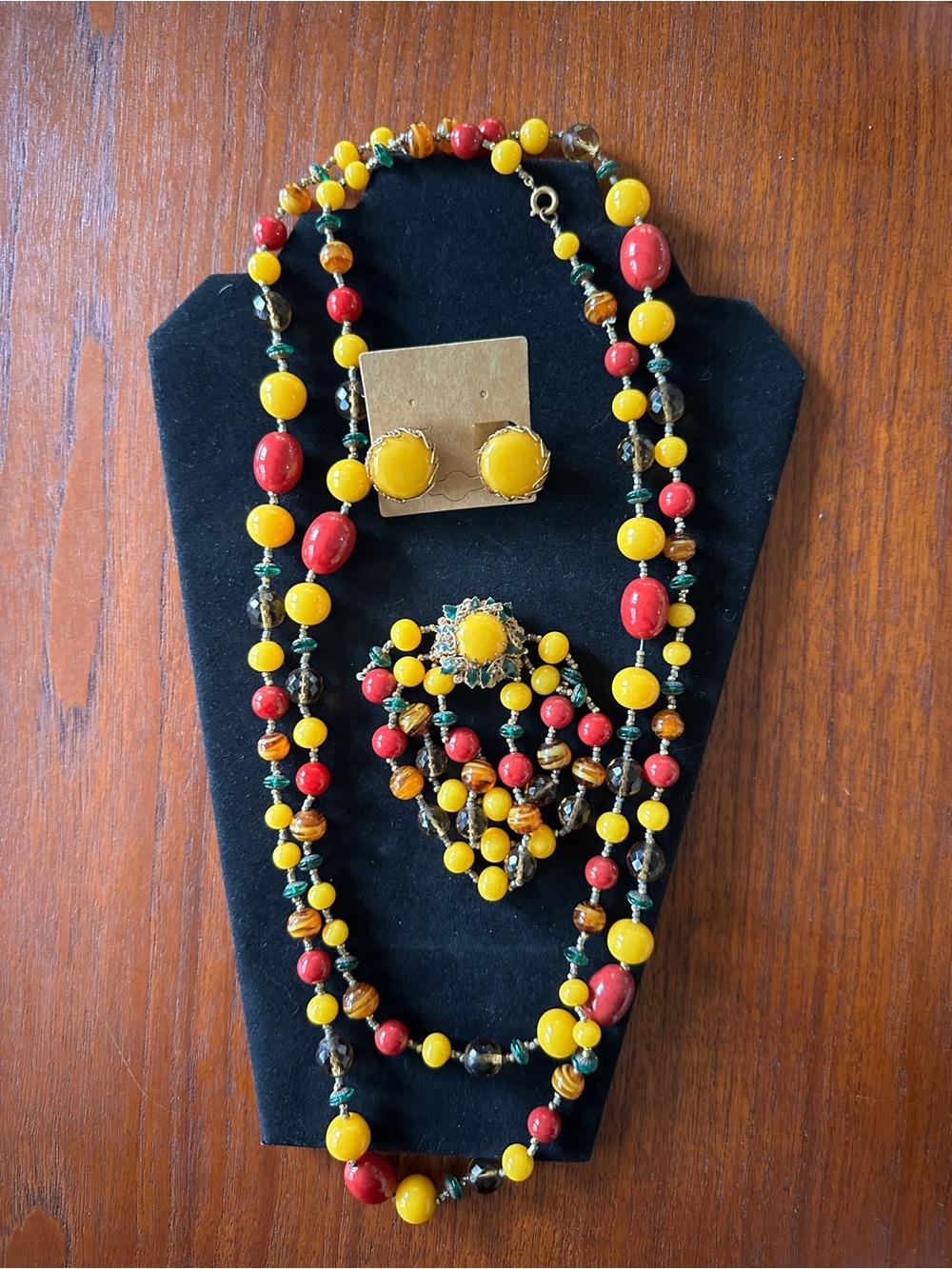 Vintage Miriam Haskell three piece beaded set
